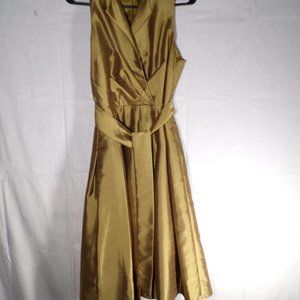 GREEN METALLIC DRESS SZ 10
